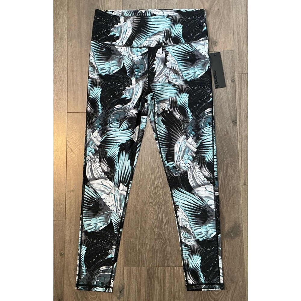 NWT MONO B Women's Size XL High Waist Tummy Control Floral Leggings